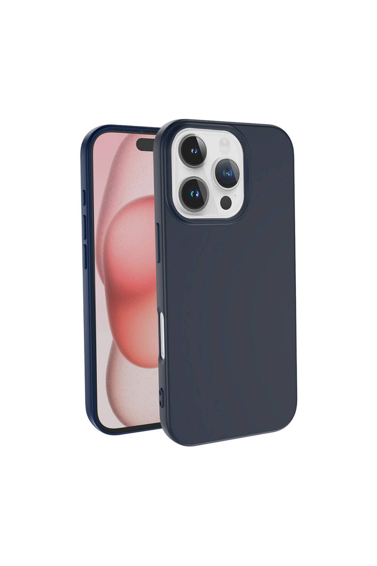 iPhone 16 Pro Kılıf Zore Lansman Kapak-Gold Lacivert