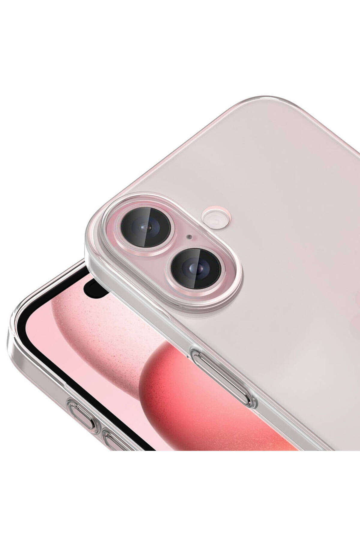 iPhone 16 Plus Kılıf Zore Droga Kapak-Şeffaf Şeffaf