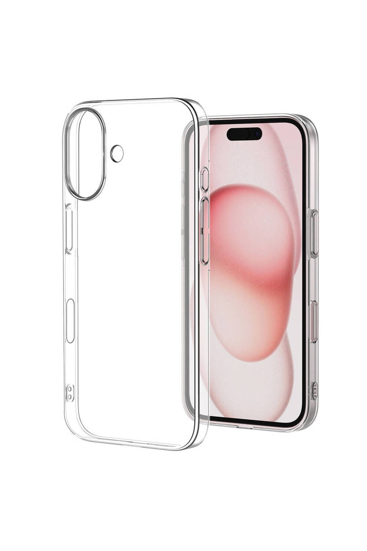 iPhone 16 Plus Kılıf Zore Droga Kapak-Şeffaf Şeffaf