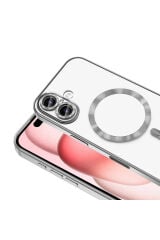 iPhone 16 Kılıf Kamera Korumalı Magsafe Wireless Şarj Özellikli Zore Demre Kapak - Desert Titanyum Lila