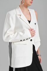 Asimetrik Tek Kol Blazer Ceket