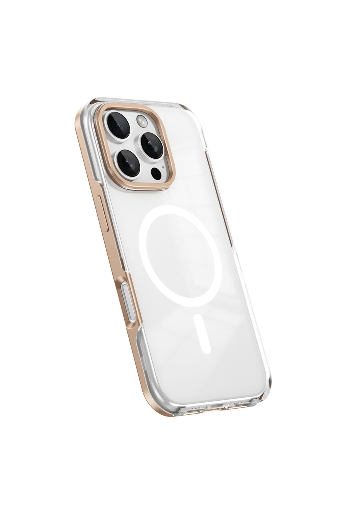 iPhone 16 Pro Uyumlu Magsafe Şarj Özellikli Çıkarılabilir Arka Yüzeyli Zore Polar Kapak Siyah