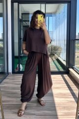Tsihrt Pantolon Takım Füme - L