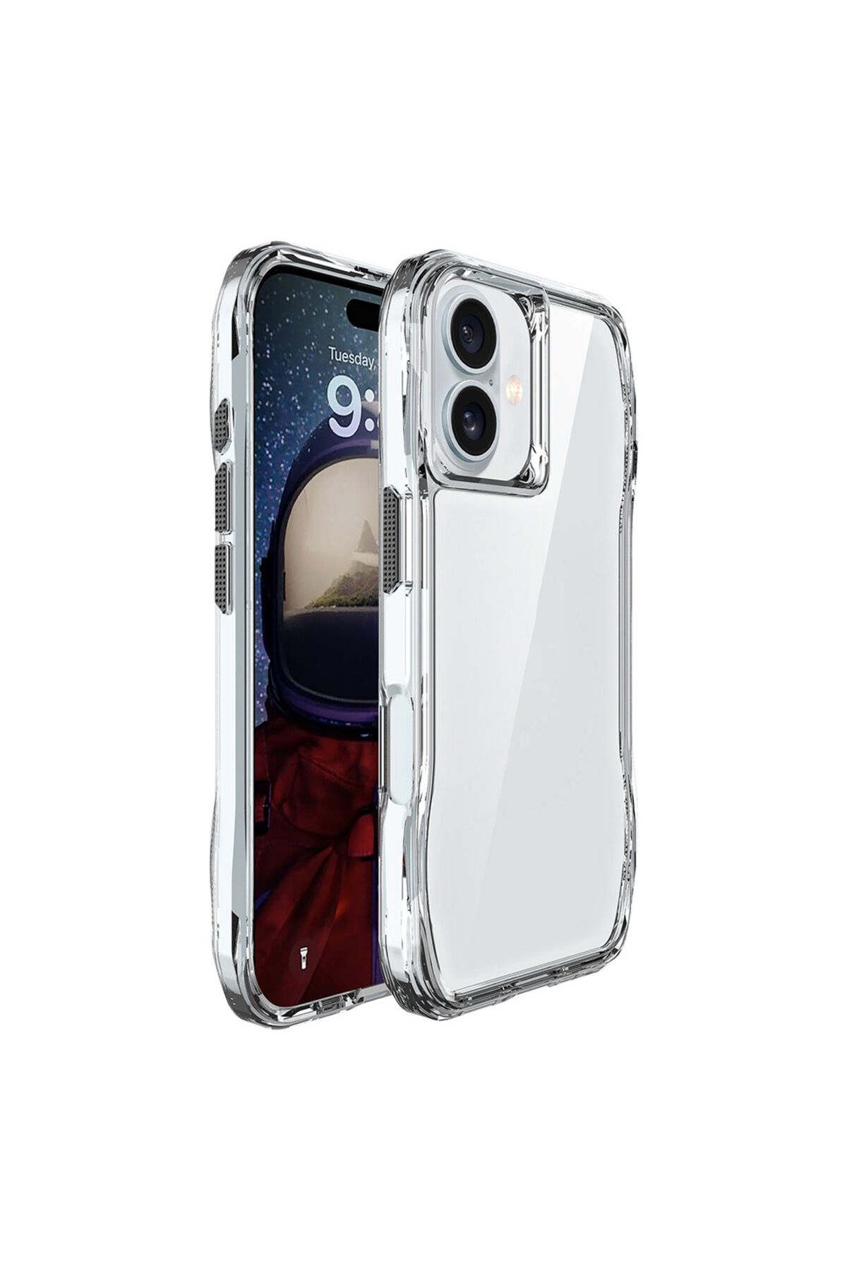iPhone 16 Kılıf AiHTTgli Şeffaf Zore İncek Kapak-Şeffaf Şeffaf