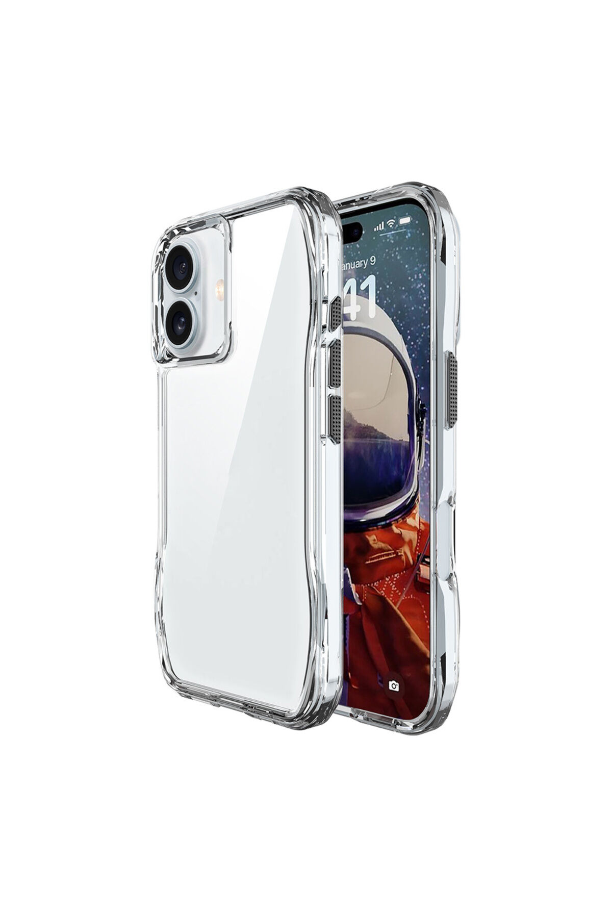 iPhone 16 Kılıf AiHTTgli Şeffaf Zore İncek Kapak-Şeffaf Şeffaf