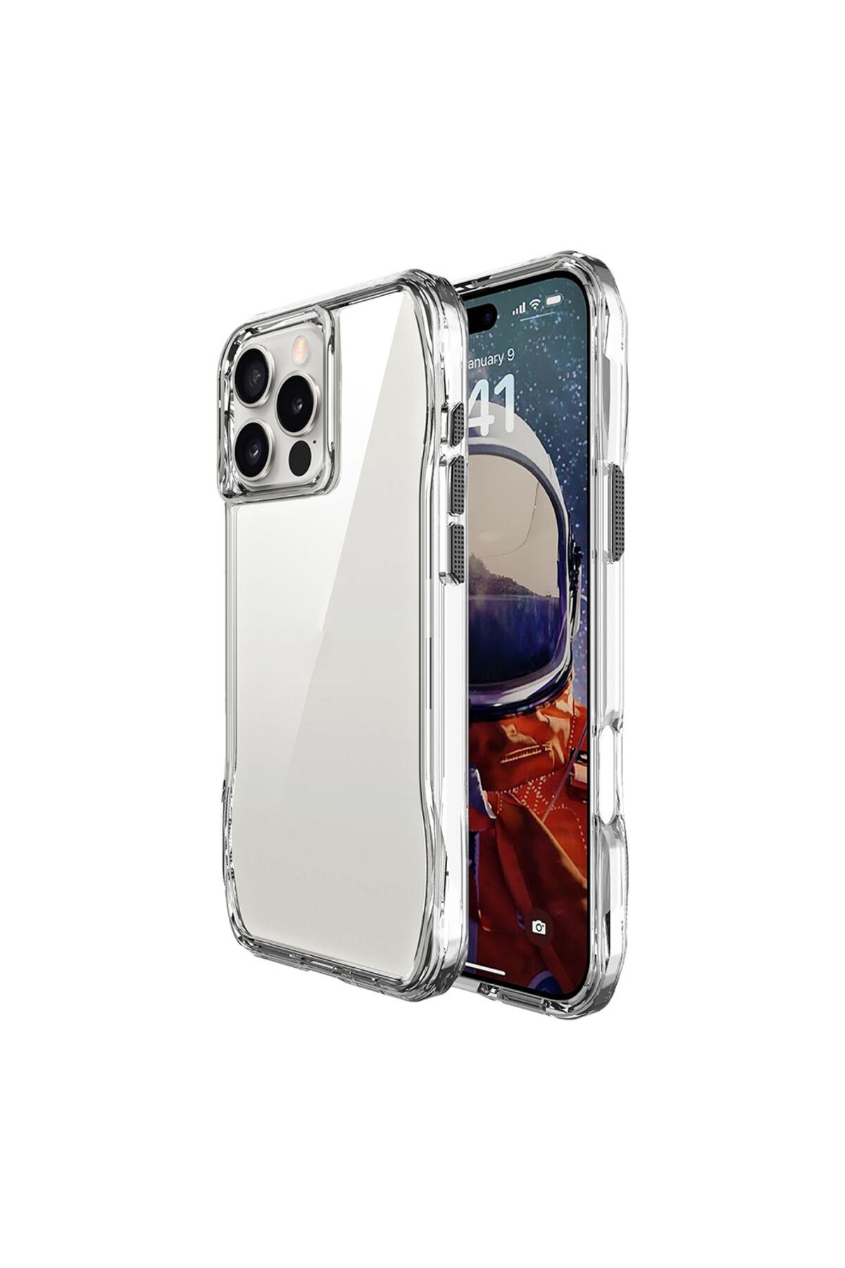 iPhone 16 Pro Max Kılıf Airbagli Şeffaf Zore İncek Kapak - Şeffaf Şeffaf