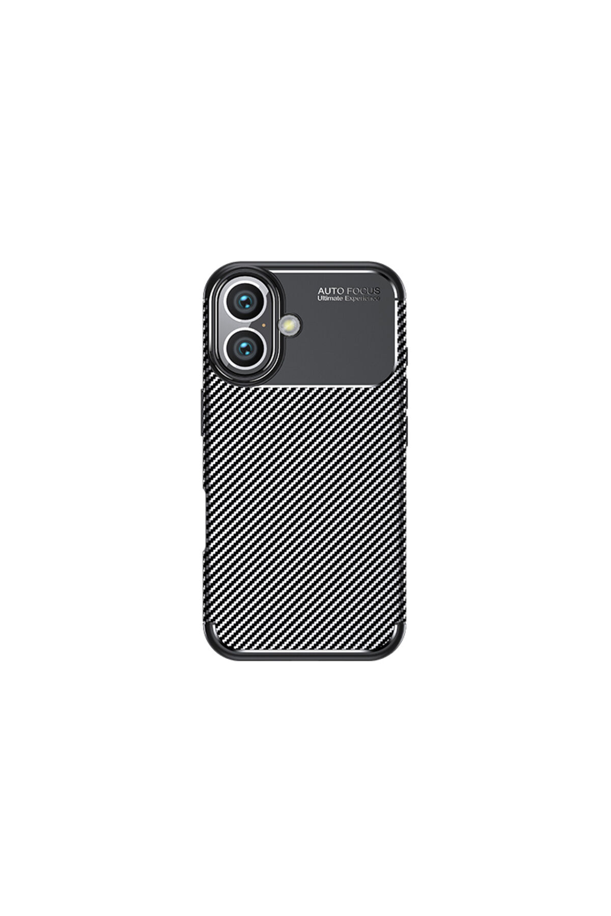 iPhone 16 Plus Uyumlu NXAR Negro Silikon Kapak-Siyah Siyah