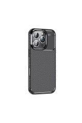 iPhone 16 Pro Max Uyumlu Zore Negro Silikon Kapak-Siyah Siyah