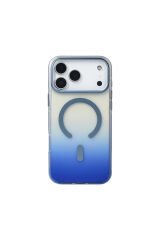 iPhone 17 Pro Max Kılıf M-safe Şarj Özellikli Transparan Renk Geçişli Zore Toros Kapak
