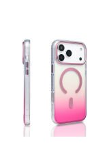 iPhone 17 Pro Max Kılıf M-safe Şarj Özellikli Transparan Renk Geçişli Zore Toros Kapak