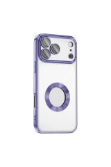 iPhone 17 Pro Max Kılıf Kamera Korumalı Logo Gösteren Zore Omega Kapak