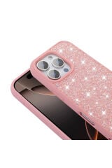 iPhone 16 Pro Kılıf Parlak Taşlı Tasarım Zore Pırlanta Kapak - Lila Lila