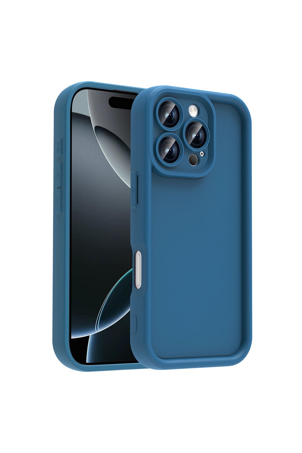 iPhone 16 Pro Kılıf Kamera Korumalı Zore Ananas Kapak - Koyu Yeşil Koyu Yeşil