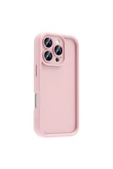 iPhone 16 Pro Kılıf Kamera Korumalı Zore Ananas Kapak - Koyu Yeşil Pembe