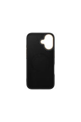 iPhone 16 Plus Kılıf M-safe Şarj Özellikli Karbon Fiber Görünümlü Zore Antina Kapak - Siyah-Gri Gri