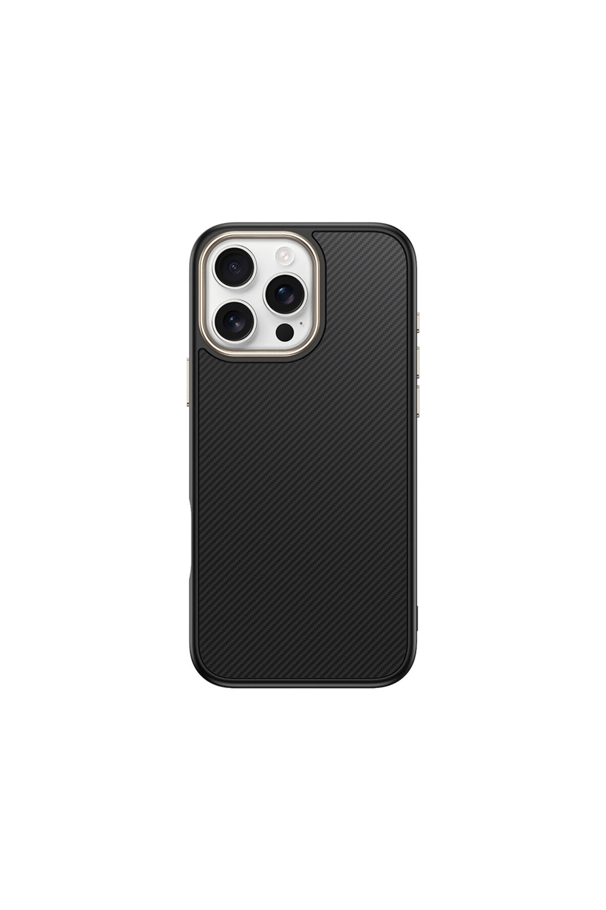 iPhone 16 Pro Kılıf M-safe Şarj Özellikli Karbon Fiber Görünümlü Zore Antina Kapak - Mavi Siyah-Yeşil