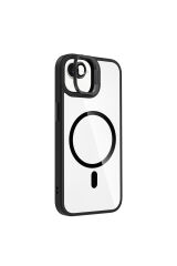 iPhone 16E Kılıf Standlı ve Kamera Lens Hediyeli M-Safe Şarj Özellikli ZPRB Etro Kapak - Desert Tita Desert Titanyum