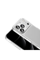 iPhone 17 Pro Kılıf Süper Silikon Kapak - Şeffaf Şeffaf