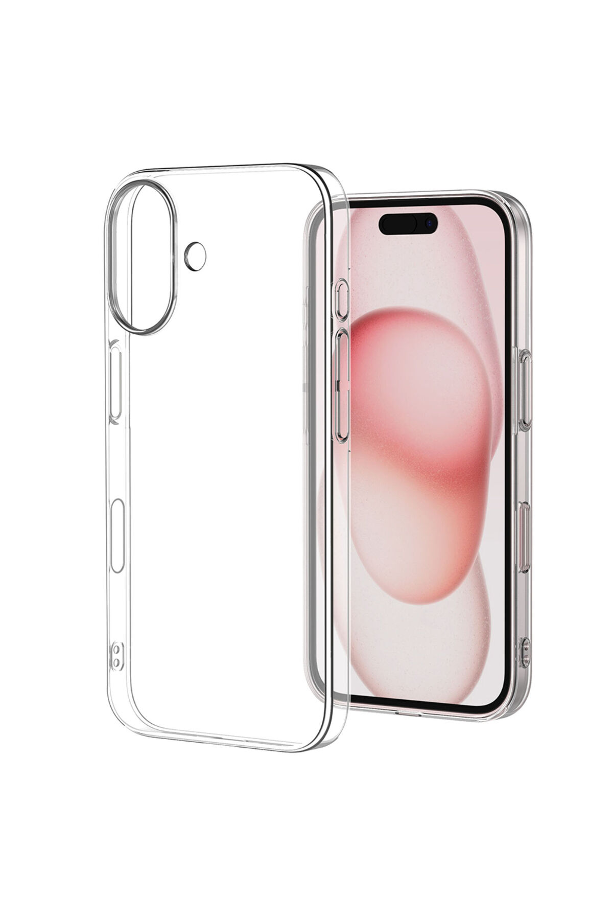 iPhone 17 Kılıf Zore Droga Kapak - Şeffaf Şeffaf