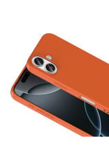 iPhone 17 Kılıf SEKO Mara Lansman Kapak - Turuncu Şeffaf