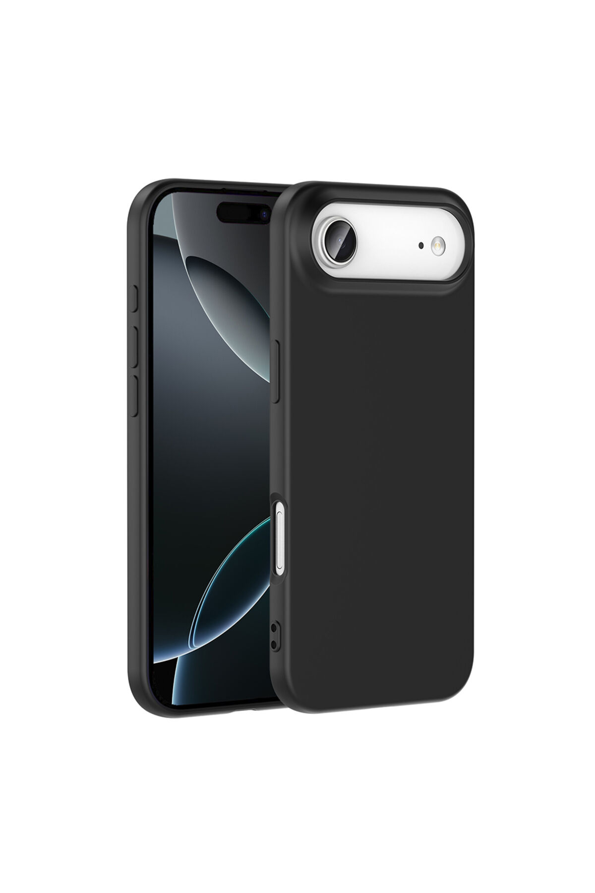 iPhone 17 Air Kılıf Zore Mara Lansman Kapak - Açık Pembe Siyah