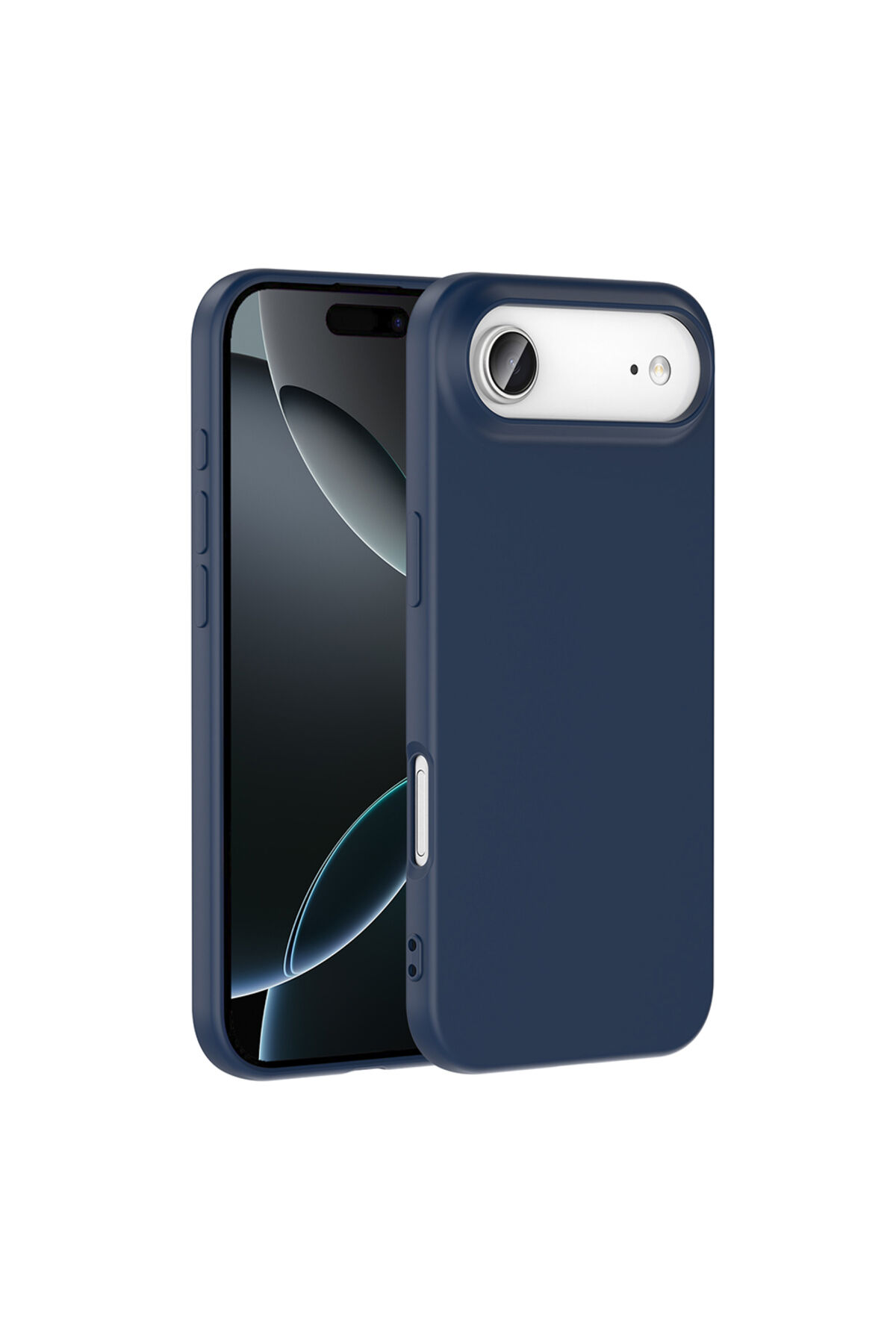 iPhone 17 Air Kılıf Zore Mara Lansman Kapak - Açık Pembe Lacivert