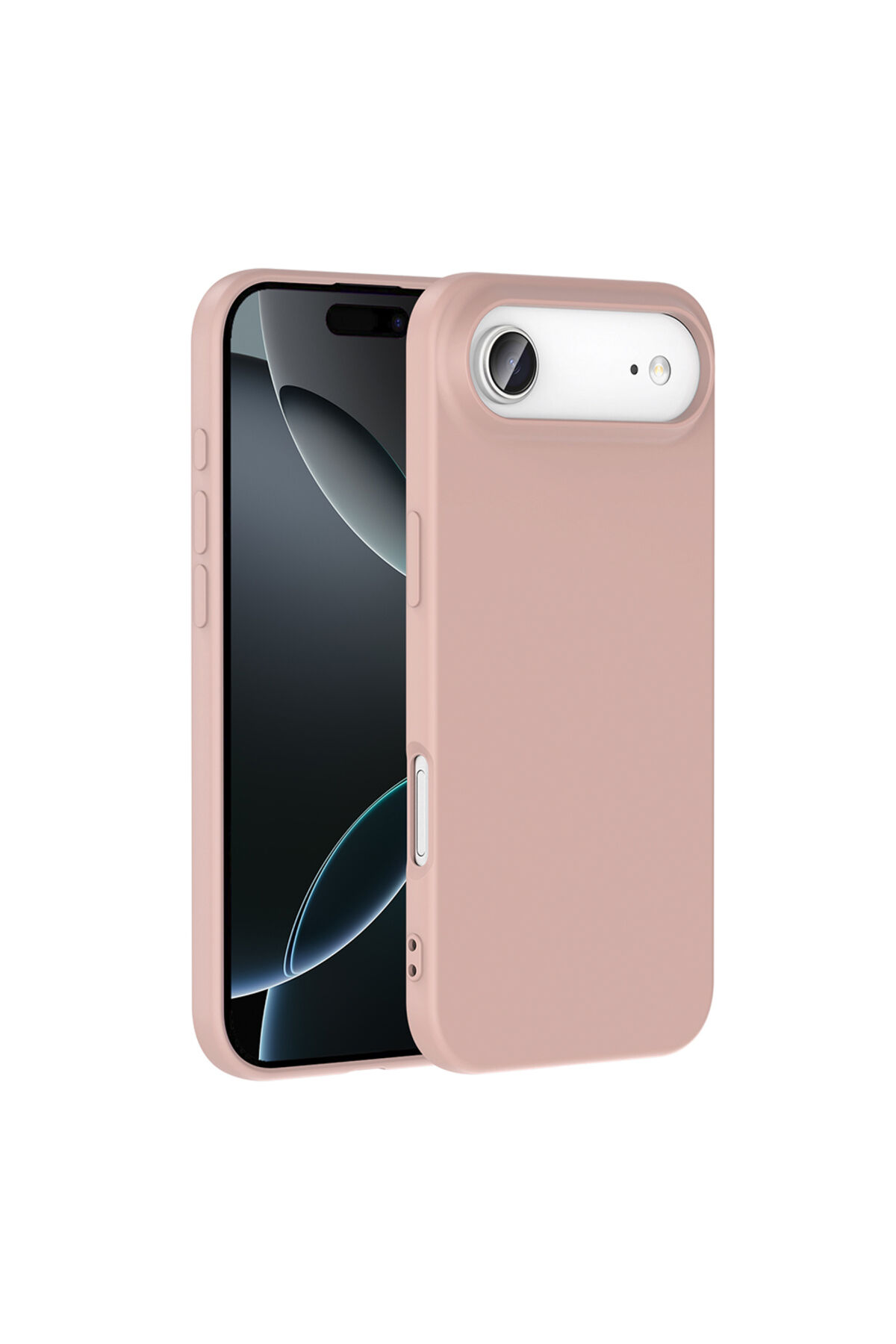 iPhone 17 Air Kılıf Zore Mara Lansman Kapak - Açık Pembe Altın