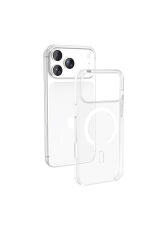 iPhone 17 Pro Kılıf Zore Wireless Şarj Özellikli Şeffaf Orjin Kapak - Şeffaf Şeffaf