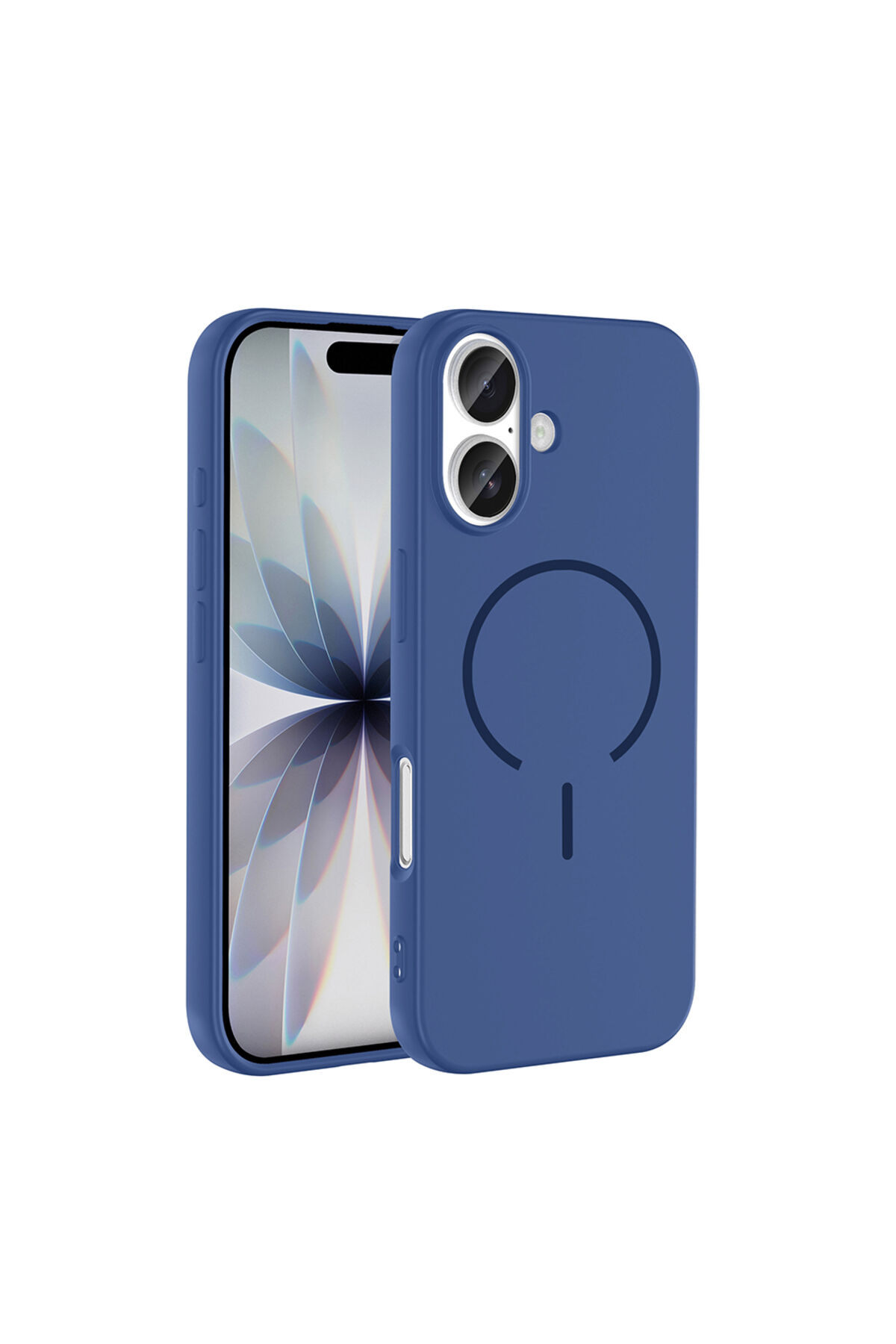 iPhone 17 Kılıf M-safe Şarj Özellikli Zore Meta Kapak - Lacivert Lacivert