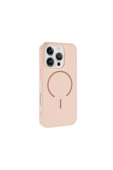 iPhone 16 Pro Max Kılıf M-safe Şarj Özellikli Zore Meta Kapak - Lacivert Lacivert