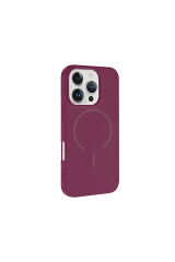 iPhone 16 Pro Max Kılıf M-safe Şarj Özellikli Zore Meta Kapak - Lacivert Lacivert