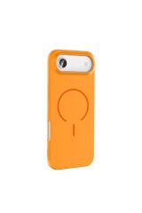 iPhone 17 Air Kılıf M-safe Şarj Özellikli Zore Meta Kapak - Siyah Kahverengi