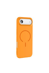 iPhone 17 Air Kılıf M-safe Şarj Özellikli Zore Meta Kapak - Siyah Pembe