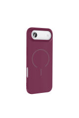 iPhone 17 Air Kılıf M-safe Şarj Özellikli Zore Meta Kapak - Siyah Pembe