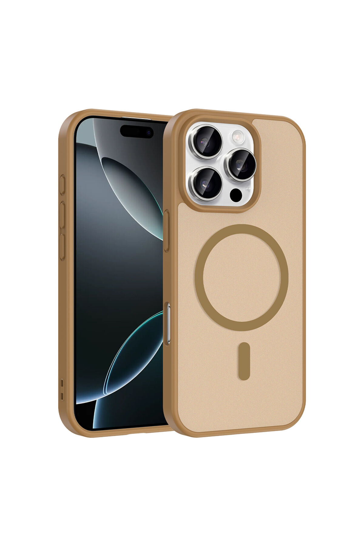 iPhone 16 Pro Max Kılıf M-safe Şarj Özellikli Zore Babet Kapak - Siyah Siyah