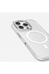 iPhone 16 Pro Kılıf Magsafe Şarj Özellikli Kamera Korumalı Zore Kripto Kapak - Şeffaf